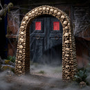 Home Accents 7.5ft Tall Skull and Bones Halloween Entrance Archway Decoration