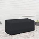 Outsunny 190x72x76cm Rectangular Patio Furniture Cover for Chairs Black