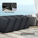 Outsunny 190x72x76cm Rectangular Patio Furniture Cover for Chairs Black
