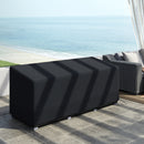 Outsunny 190x72x76cm Rectangular Patio Furniture Cover for Chairs Black