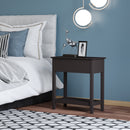 HOMCOM End Table, Narrow Side Table With Flip Top, Bottom Shelf