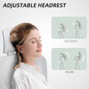 HOMCOM Ergonomic Office Chair, Recliner Computer Chair with Footrest, Grey