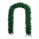 8ft (2.50m) Samuel Alexander Single Door Plain Green Christmas Tree Arch with 2000 Tips