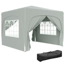 Outsunny 3 X 3(m) UPF50+ Pop Up Gazebo With Sides And Carry Bag