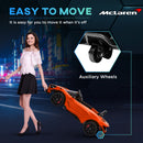AIYAPLAY Orange McLaren 765LT Licensed 12V Kids Ride On Car W/ MP3 Music