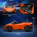 AIYAPLAY Orange McLaren 765LT Licensed 12V Kids Ride On Car W/ MP3 Music