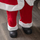 1.1m Traditional Standing Santa Claus Christmas Decoration with Gift Sack