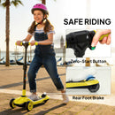 AIYAPLAY Electric Scooter For Kids, 3 Wheel Foldable Kids Scooter, Yellow