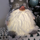 56cm Battery Operated Light Up Christmas Standing Gonk Decoration in Grey