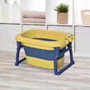 HOMCOM Baby Bath Tub - Yellow & Blue