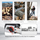 DURHAND Electric Chainsaw with Double Brake 1600w - Black