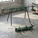 HOMCOM Universal Mitre Saw Stand with Adjustable Rollers and Support Arms