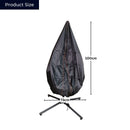 Samuel Alexander 115x190cm Hanging Egg Chair Cover For Garden Swing Chair Hammock Garden Furniture Covers Waterproof For Standing Egg Chair Heavy Duty Zipper Balcony Furniture