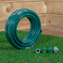 15m Garden Hose Pipe and Spray Nozzle Set