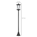 Outsunny 1.3 M LED Outdoor Street Light, Waterproof IP44, Cool White