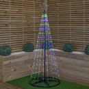 1.8m Light up Twinkle Christmas Maypole Tree with Multi-Coloured LEDs
