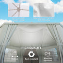 Outsunny 6.8 x 5m Garden Octagonal Gazebo Party Wedding Tent Heavy Duty Marquee