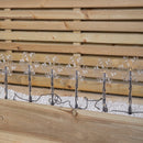 Set of 8 Battery Powered Light up Snowflake Christmas Path Lights with LEDs