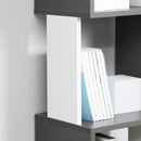 HOMCOM 5-Tier Bookshelf Freestanding Bookcase Storage Shelves, White
