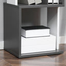 HOMCOM 5-Tier Bookshelf Freestanding Bookcase Storage Shelves, White