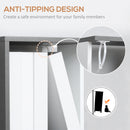 HOMCOM 5-Tier Bookshelf Freestanding Bookcase Storage Shelves, White