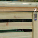 68cm x 1.2m Wooden Outdoor Garden Single Wheelie Bin Store Storage