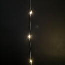 200 LED 10m Premier MicroBrights Indoor Outdoor Christmas Multi Function Battery Operated Lights with Timer on Pin Wire in Warm White
