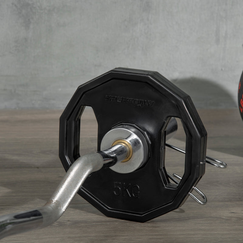 SPORTNOW Olympic Weight Plates Set With 2inch - 5cm Holes For Home Gym
