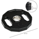 SPORTNOW Olympic Weight Plates Set With 2inch - 5cm Holes For Home Gym