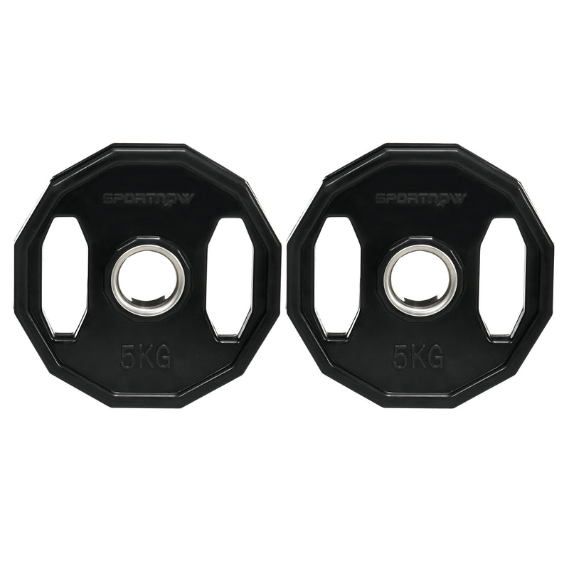 SPORTNOW Olympic Weight Plates Set With 2inch - 5cm Holes For Home Gym