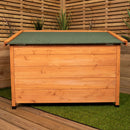 82cm x 1.16m Large Outdoor Garden Wooden Dog House Kennel with Window
