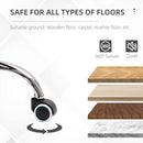 Vinsetto Fluffy Home Office Chair With Adjustable Height, Armless, Pink