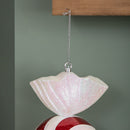 50cm Red and White Stripe Hanging Bauble Christmas Candy Decoration