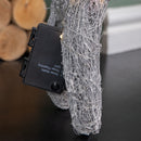 66cm Battery Operated Rattan Woven Cupid Reindeer With Warm White LEDs