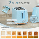 HOMCOM Kettle and Toaster Set 1.7L Kettle & 2 Slice Toaster Set,