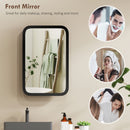 HOMCOM Bathroom Wall Cabinet With Mirror Black