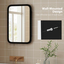 HOMCOM Bathroom Wall Cabinet With Mirror Black
