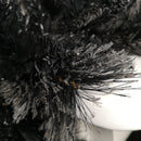 6ft (1.8m) Premier PVC Plain Black Tipped Artificial Christmas Halloween Garland