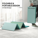SPORTNOW Foldable 6FT Gymnastics Mat, 3.2 cm Thick Crash Mat, Mixed Green