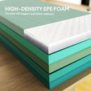 SPORTNOW Foldable 6FT Gymnastics Mat, 3.2 cm Thick Crash Mat, Mixed Green