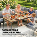 Outsunny Patio Furniture Set Modular 6 Pieces Grey