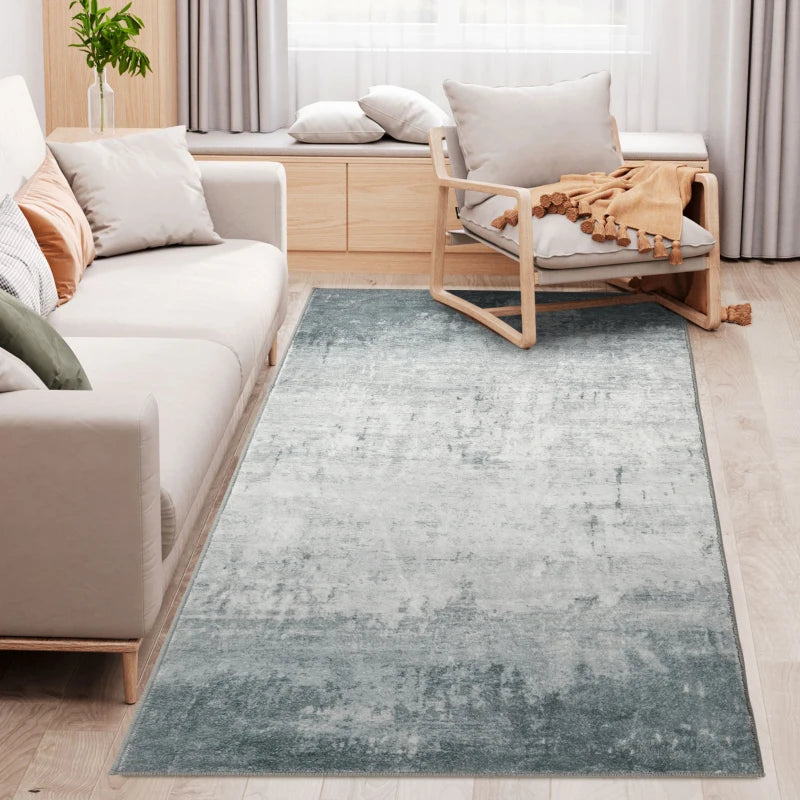 HOMCOM Modern Ink Render Area Rug 150 x 80cm - Grey