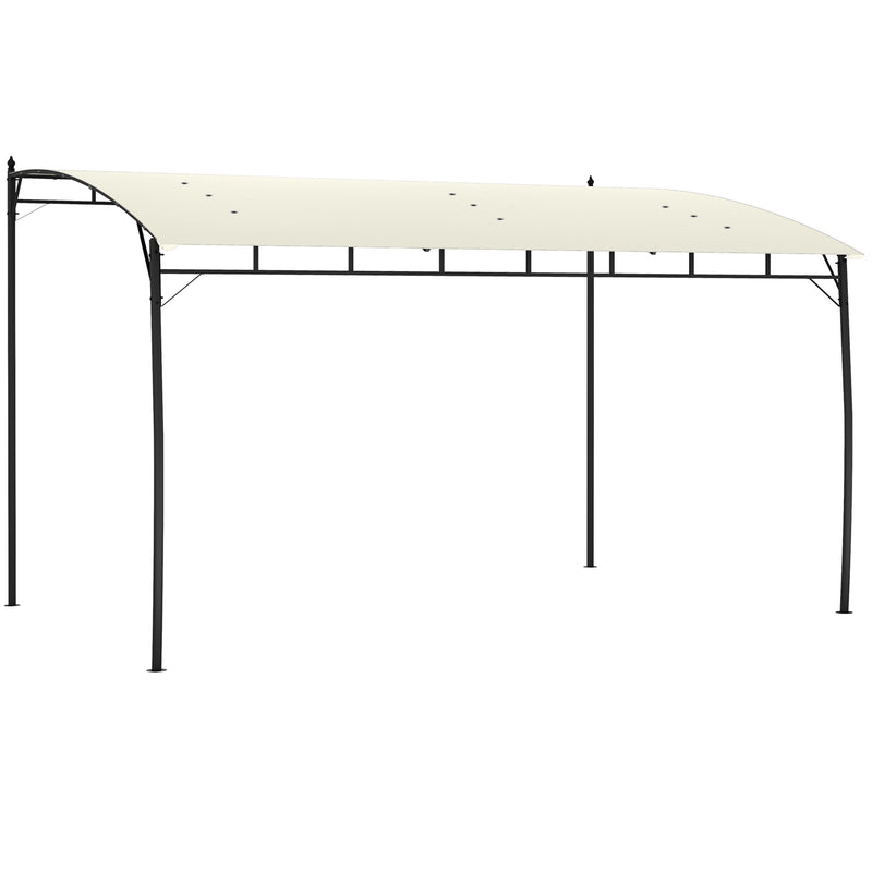 Outsunny 3 X 4m Metal Pergola, Outdoor Gazebo UV-Resistant, Cream White