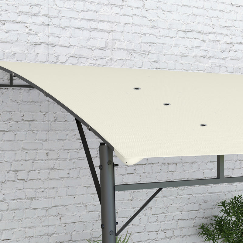 Outsunny 3 X 4m Metal Pergola, Outdoor Gazebo UV-Resistant, Cream White