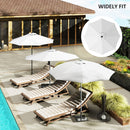 Outsunny UPF 50+ Replacement Parasol Canopy Parasol Cover Replacement