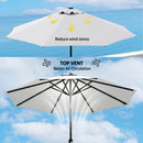 Outsunny UPF 50+ Replacement Parasol Canopy Parasol Cover Replacement