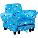 HOMCOM Children's Armchair with  Footrest - Blue