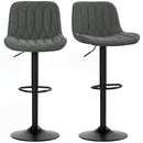 HOMCOM Bar Stools Set Of 2, Modern Armless Bar Chairs