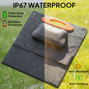HOMCOM 100W Portable Solar Panel Solar Charger with USB-A & USB-C Output