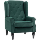 HOMCOM Accent Armchair Home Furniture Retro Tufted Club Fabric